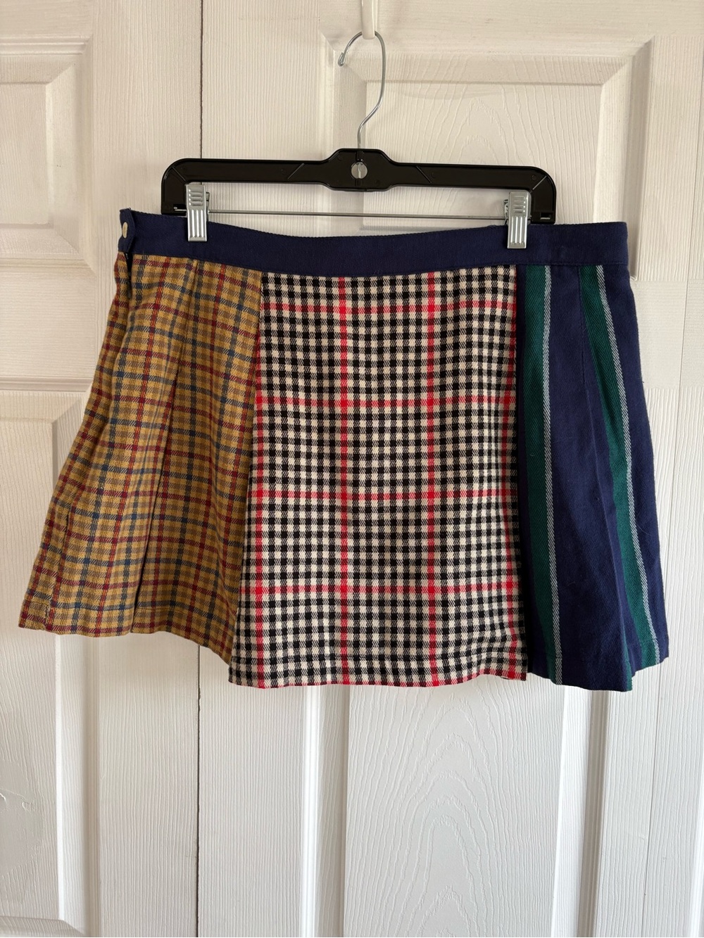 Rowing Blazers Target Patchwork Plaid Mini Skirt 14 Academia Preppy Schoolgirl - Picture 4 of 8